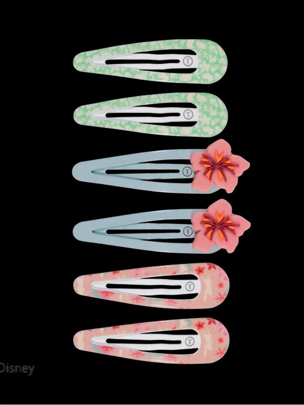 Disney Teleties Moana Kids Snap Hair Clips